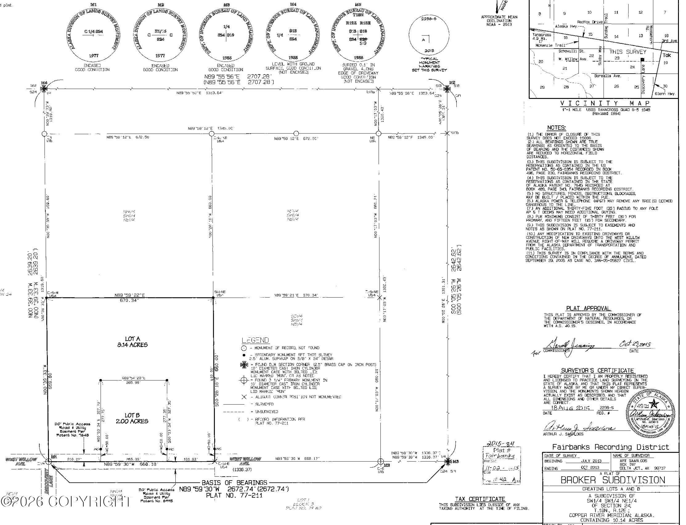 Lot A W Willow Avenue, Tok AK 99780