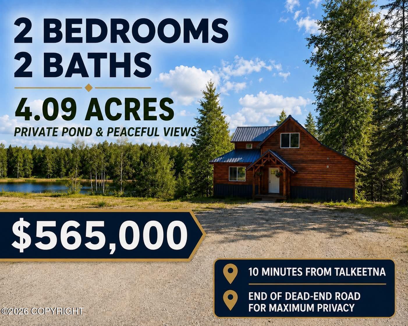 25465 S Wolf Track Road, Talkeetna AK 99676