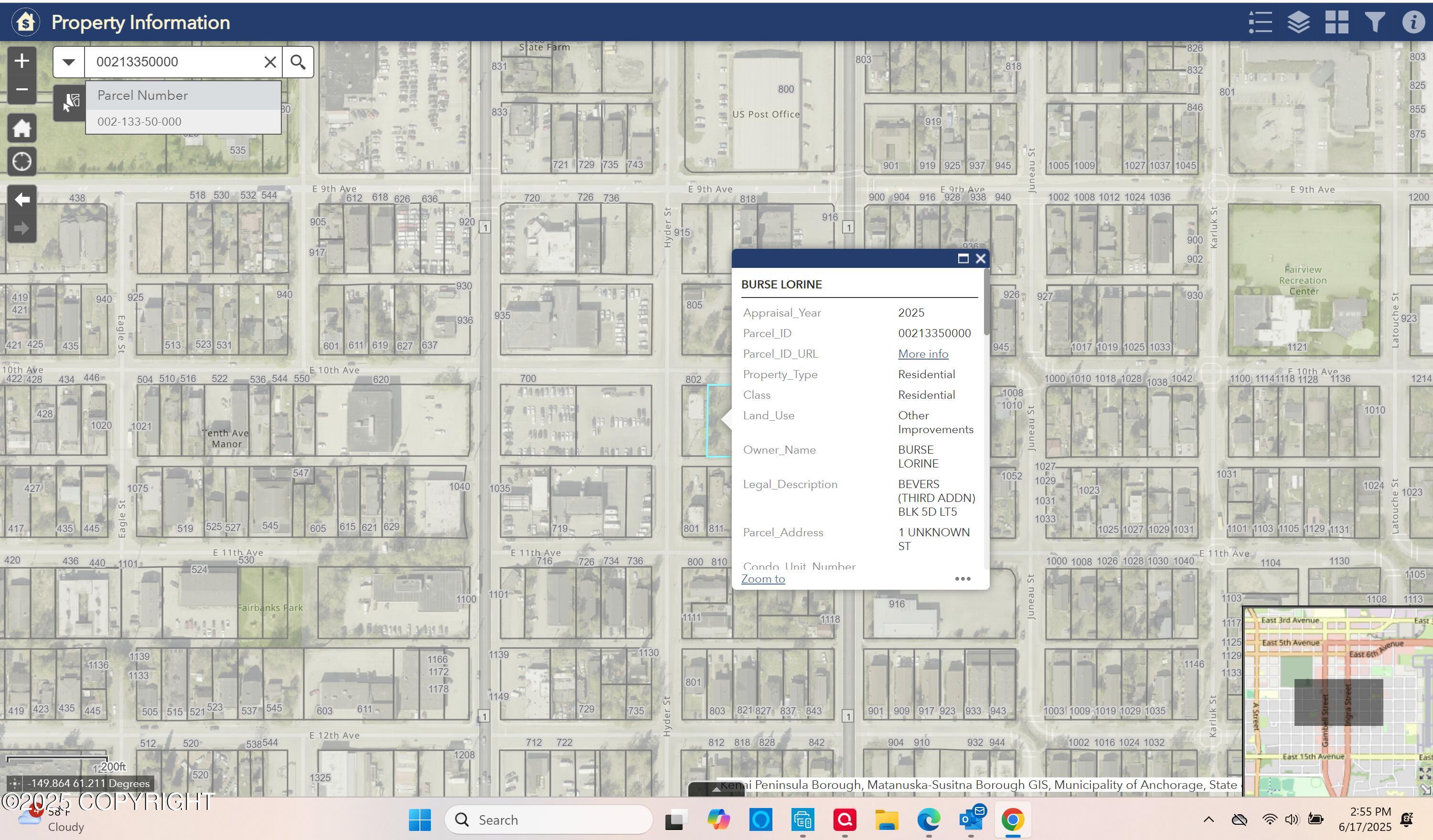 1 UNKNOWN Street, Anchorage AK 99501